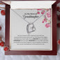 To My Beloved Granddaughter | You Are Braver & Stronger - Forever Love Necklace