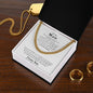 To My Man | I Love You - Cuban Link Chain