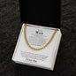 To My Man | I Love You - Cuban Link Chain