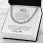 To My Man | I Love You - Cuban Link Chain