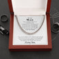 To My Man | I Love You - Cuban Link Chain