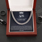 To My Son | Always Remember How Much I Love You - Cuban Link Chain