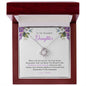 To My Beautiful Daughter | Follow Your Dreams, Believe In Yourself - Love Knot Necklace 1