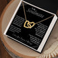 To My Soulmate | I Love You, Forever & Always - Interlocking Hearts necklace