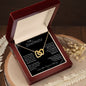 To My Soulmate | I Love You, Forever & Always - Interlocking Hearts necklace