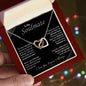 To My Soulmate | I Love You, Forever & Always - Interlocking Hearts necklace