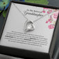 To My Beloved Granddaughter | You Are Braver & Stronger - Forever Love Necklace